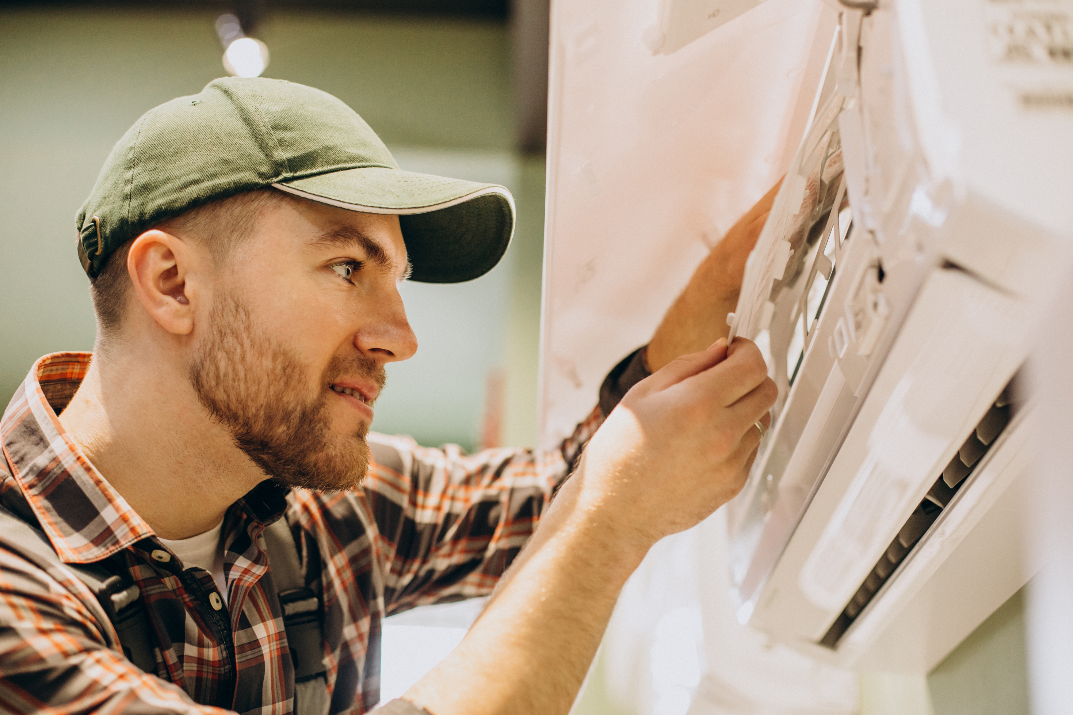 Air conditioner cleaning and filter maintenance